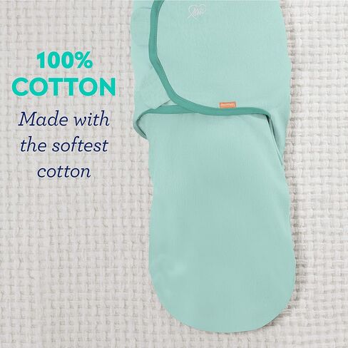 SwaddleMe Original Swaddle – Size Large, 3-6 Months, 2-Pack (Feather Stripe) in Saudi Arabia
