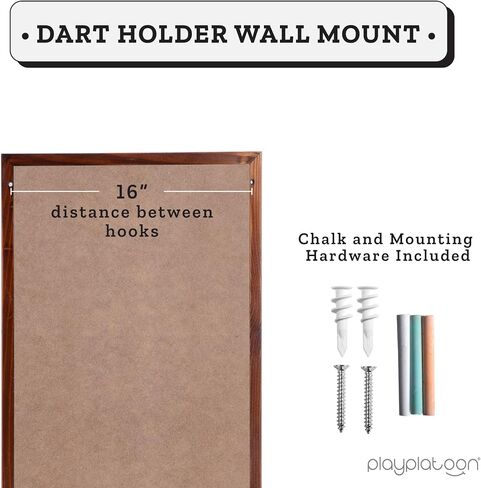 Play Platoon Dart Scoreboard & Darts Holder Wall Mount with Bottle Opener - Wood Chalkboard Dart Board Scoreboard Game Room Accessories & Décor for Man Cave Dartboard Cabinet, Storage for Darts in Kuwait