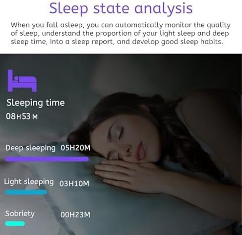 Smart Ring, Smart Ring Health Tracker, IP68 Waterproof Fitness Tracker Ring, No App Subscription with Heart Rate, Blood Oxygen, and Activity Tracking (Silver, 10#) in Saudi Arabia
