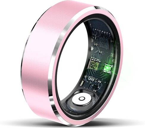 Smart Ring, Smart Ring Health Tracker, IP68 Waterproof Fitness Tracker Ring, No App Subscription with Heart Rate, Blood Oxygen, and Activity Tracking (Silver, 10#) in Saudi Arabia