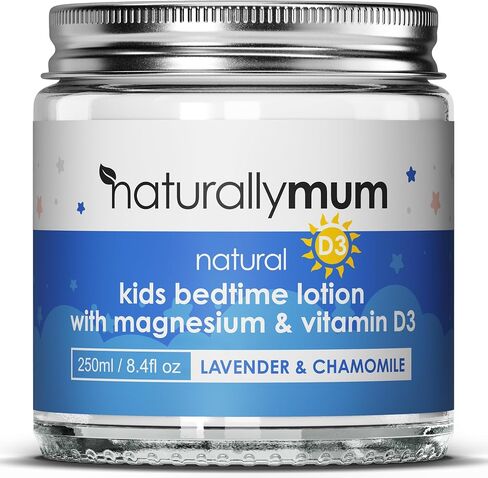 Kids Magnesium Bedtime Lotion with Vitamin D | Support for Sleep, Heart, Bone, Nerve, Gut and Muscle Health | Alternative to Melatonin | Lavender & Chamomile 4.2 fl oz in Kuwait