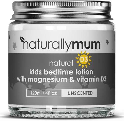 Kids Magnesium Bedtime Lotion with Vitamin D | Support for Sleep, Heart, Bone, Nerve, Gut and Muscle Health | Alternative to Melatonin | Lavender & Chamomile 4.2 fl oz in Kuwait