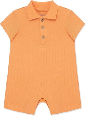 ملابس Little Me Simply Essential Solids 100% عضوية للأطفال الصغار بياقة بولو، من 3 إلى 12 شهرًا in Kuwait