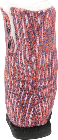 FOCO Women's NCAA College Team Logo Knit High End Colorblend Button Boots in Saudi Arabia