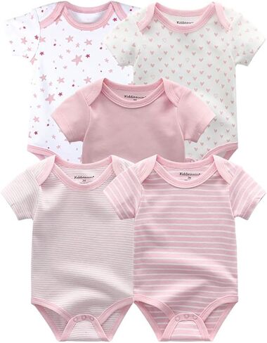 Chamie Newborn Short Sleeve Baby Bodysuit Baby Clothes set 19-Pack for Boys and Girls in Saudi Arabia