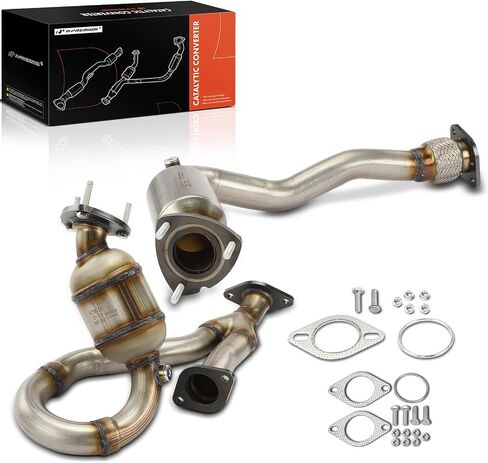 A-Premium Front Catalytic Converter Kit Direct-Fit Compatible with Chevrolet Malibu 2008-2012 & Pontiac G6 2007-2009 & Saturn Aura 2007-2009, 3.6L, EPA Compliant in Saudi Arabia