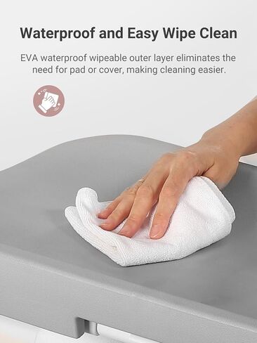 GROWNSY Smart Changing Pad and Scale, Wipeable Diaper Changing Baby Scale with Removable Safety Strap, Baby Ergonomic Design, Non-Slip, Comfortable, Fits Changing Table and Dresser, White in Saudi Arabia