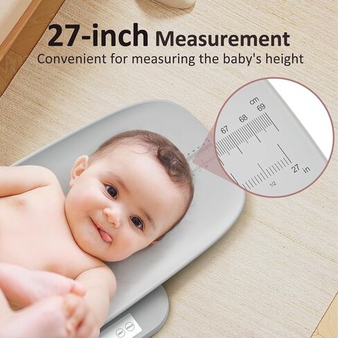 لوحة تغيير الحفاضات الذكية ومقياس تغيير الحفاضات من جرونسي، مقياس تغيير الحفاضات القابل للمسح مع حزام أمان قابل للإزالة، تصميم مريح للطفل، غير قابل للانزلاق، مريح، يناسب طاولة التغيير وخزانة الملابس، أبيض in Kuwait