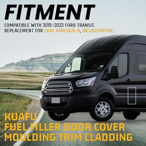 KUAFU Pillar Moulding Trim Compatible with 2015-2020 Ford Transit Replacement for BK3Z6129077AC Exterior Moulding Trim Cladding in Kuwait