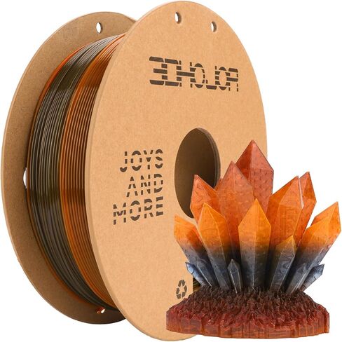 Silk PLA 3D Printer Filament 1.75mm Silk Shiny Fast Gradient Color Change Rainbow Multicolor PLA Filament 1kg (2.2lbs) /Spool for FDM 3D Printers-Lavender in Kuwait