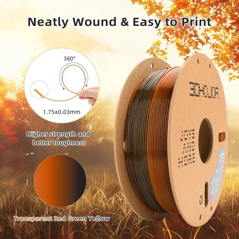 Silk PLA 3D Printer Filament 1.75mm Silk Shiny Fast Gradient Color Change Rainbow Multicolor PLA Filament 1kg (2.2lbs) /Spool for FDM 3D Printers-Lavender in Kuwait