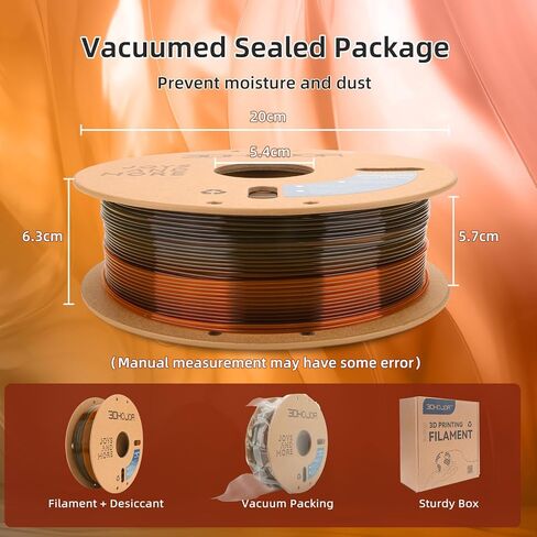 Silk PLA 3D Printer Filament 1.75mm Silk Shiny Fast Gradient Color Change Rainbow Multicolor PLA Filament 1kg (2.2lbs) /Spool for FDM 3D Printers-Lavender in Kuwait