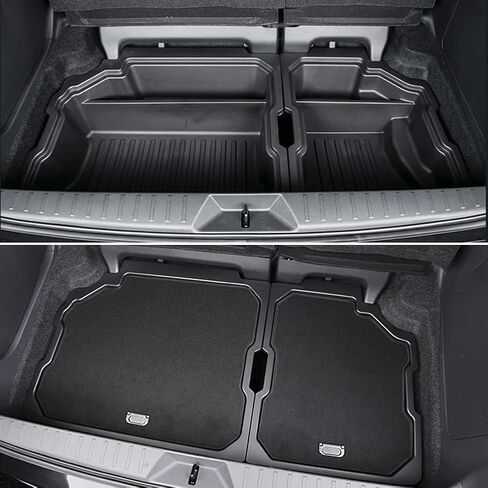 For 2023 Toyota Sienna Trunk storage box for Toyota Sienna 2023 2022 2021 Trunk Cargo Organizer Insert Rear Storage -Portable Car Storage with Lid sorting storage box in Kuwait