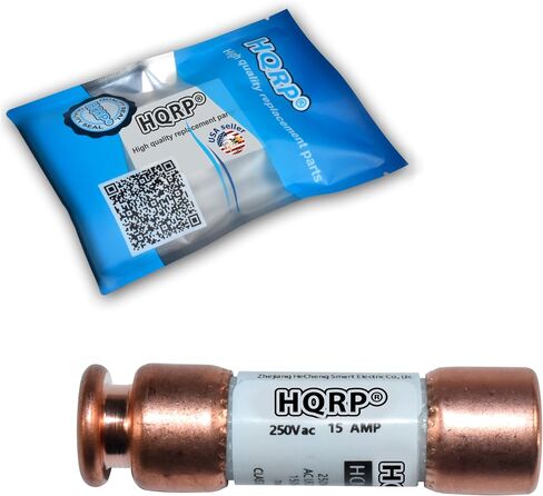 HQRP 2-Pack HCNR020 20 Amp 250V Dual Element Time-Delay Fuse, Class RK5 Replacement for Bussmann BP/FRN-R-20, Edison ECNR20, Littelfuse FLNR020.T FLN-R-20 FLNR-20 in Saudi Arabia