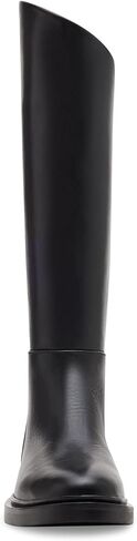 Steve Madden Women's Gaige Knee High Boot, Black Leather, 8 in Saudi Arabia