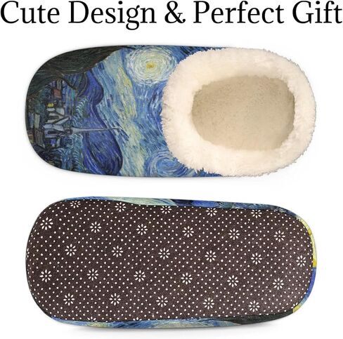 Women's Slippers Comfy Warm House Slippers for Women Men, Fuzzy Slip-on Plush Ladies Slippers Socks for Winter Bedroom Indoor and Outdoor in Kuwait