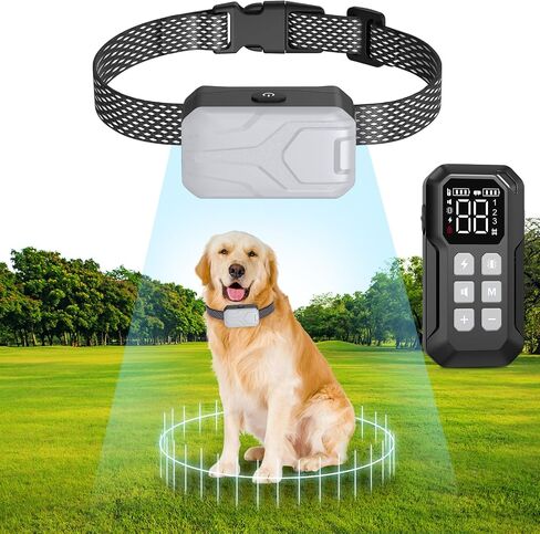 Wireless Dog Fence for 2 Dogs, Wireless Fence for Dogss, Electric Dog Fence, Electric Fence for Dogs, 2 in 1 Wireless Dog Fence System with Waterproof and Rechargeable Dog Training Collar in Saudi Arabia