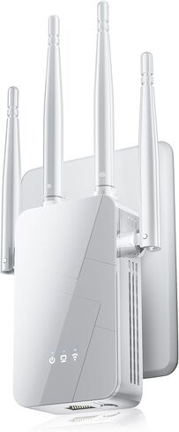 2025 WiFi Extender Signal Booster - up to 10000 sq.ft Coverage, Wireless Booster - Long Range Internet Repeater, WiFi Booster and Signal Amplifier w/Ethernet Port, 1-Tap Setup in Saudi Arabia