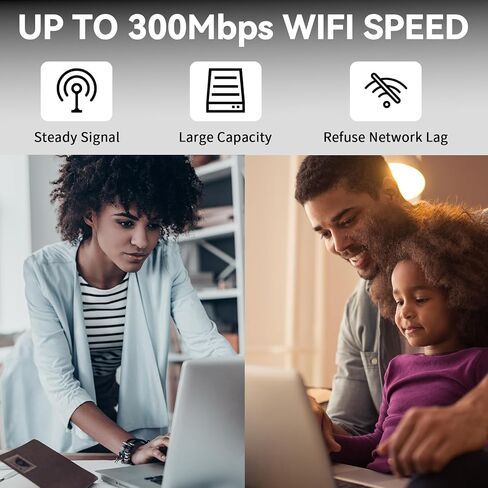 2025 WiFi Extender Signal Booster - up to 10000 sq.ft Coverage, Wireless Booster - Long Range Internet Repeater, WiFi Booster and Signal Amplifier w/Ethernet Port, 1-Tap Setup in Saudi Arabia