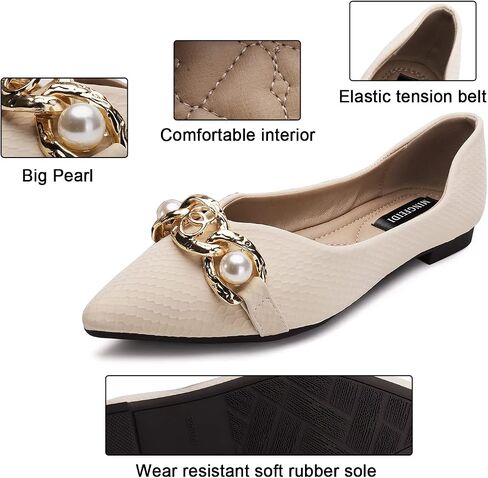 Women's Flats Rhinestone Wedding Pointed Shoes Sparkly Comfortable Slip on Flat for Dressy or Casual in Saudi Arabia