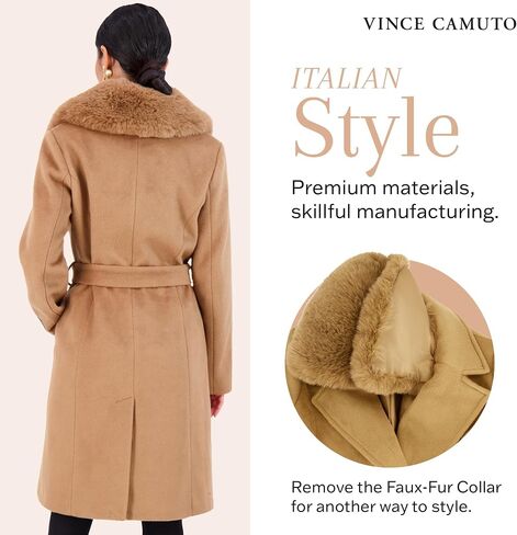 Vince Camuto Double-Breasted Wool Blend Womens Jacket, Winter Coats for Women in Saudi Arabia
