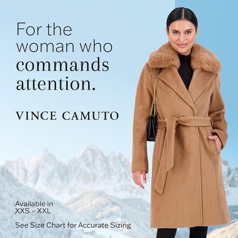 Vince Camuto Double-Breasted Wool Blend Womens Jacket, Winter Coats for Women in Saudi Arabia