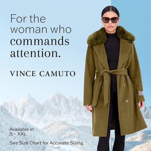 Vince Camuto Double-Breasted Wool Blend Womens Jacket, Winter Coats for Women in Saudi Arabia