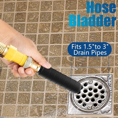 3 Pcs Drain Cleaning Bladders,Rubber Bladder Drain Cleaners Fit 1" to 6" Drain Pipes,Drain Blockage Unclog Kits for Bathroom Drains Kitchen Sinks in Saudi Arabia