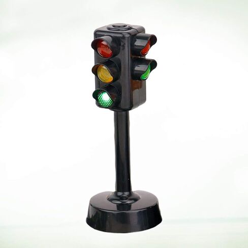 Kisangel 2pcs Traffic Signals Lamp Toy Traffic Lights with Sound Light Early Education Toy for Kindergarten Kids Toddler Baby Kids Christmas Party Favor(Random Color and Size) in Saudi Arabia
