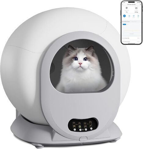 50 PCS Self Cleaning Cat Litter Box，Drawstring Cat Litter Box Liners，Scoop Free Automatic Cat Litter Box Extra Large Litter Box measures 23" x 15.7" in Saudi Arabia