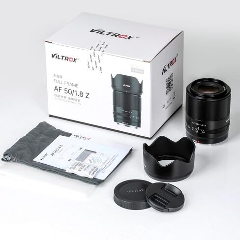 VILTROX 50mm f/1.8 F1.8 STM Auto Focus Prime Full Frame Lens for Nikon Z-Mount Camera Z5 Z50 Z6 Z6 II Z7 Z7 II in Saudi Arabia