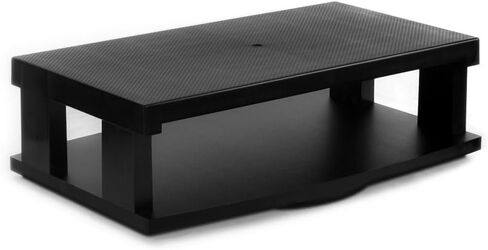 Aleratec 2-Tier Swivel TV Stand: Adjustable TV Riser for Flat Screens, Gaming Consoles and Monitors - Space-Saving Tabletop Stand for Home and Office (20.75in x 11in) in Saudi Arabia