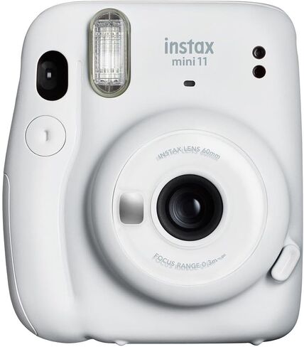 Fujifilm Instax Mini 11 Instant Film Camera, Ice White - with Fujifilm instax Mini Instant Daylight Film Twin Pack, 20 Exposures in Kuwait