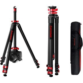 IFOOTAGE Camera Tripod Gazelle TA6S, 65" Aluminium Professional Video Tripod Stand, Payload 13.2 lbs, Quick Leveling and Deploy, Compatible for Canon/Sony/Nikon Camera, DSLR, Camcorder