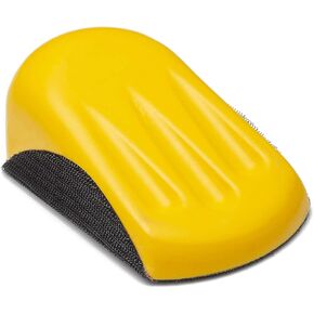Glass Polish 3.5 x 6 inch Hand Sanding Block for 6 inch (150mm) Hook & Loop Grip Abrasive Discs