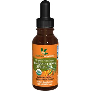 Sea Buckthorn Seed Oil, Made with Organic Sea Buckthorn, 60 Count Softgels (Pack of 2)