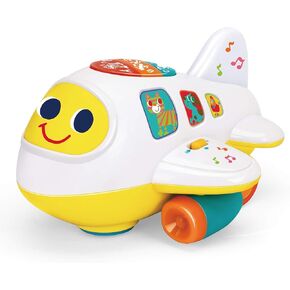 لعبة الطائرة التعليمية بامب آند جو - جهاز ألعاب تعليمية للأطفال الصغار لتطوير مهارات العد والحروف الأبجدية - لعبة طائرة مثالية للأطفال الذين تزيد أعمارهم عن 12 شهرًا in Kuwait