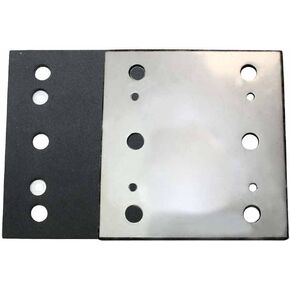 SPD19 1/4 Sheet, 6 Hole Stick on Square Sanding Pad replaces Milwaukee 14-67-0275, Ridgid 200202538