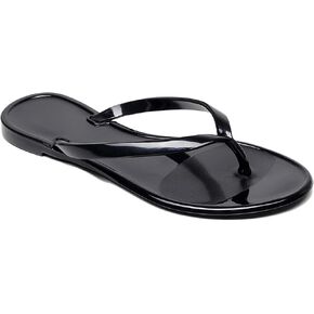 المرأة فليب فلوب جيلي أحذية ثونغ الصنادل الشرائح المسطحة واضح الهلام تجمع النعال الحمام الصيف الشاطئ حجم 8 السيدات عدم الانزلاق فستان مريح التجفيف السريع لينة in Kuwait