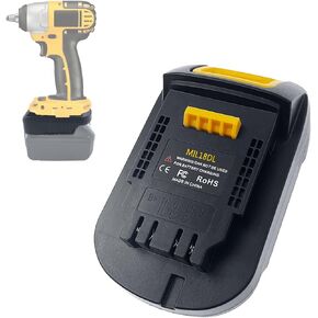 EID Battery Adapter for Dewalt Tool to for Milwaukee M18 18V Battery, MIL18DL Converter for DW 20V Max XR Li-ion Tool Use, Replace for DCB200 (Adapter Only)