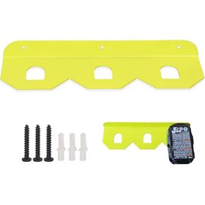 حامل بطارية Fennoral / رف تثبيت على الحائط للبطارية لبطارية Ryobi 18V، لتركيب بطارية Ryobi 18V مع 3 فتحات، متضمنة براغي ومثبتات جدارية جافة - أخضر فواكه (1)