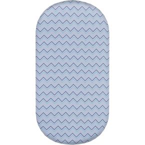 Waterproof Bassinet Mattress Sheets, Universal Fit for Baby Bassinets Oval Rectangle Pad/Mattress, 100% Cotton (Striped)