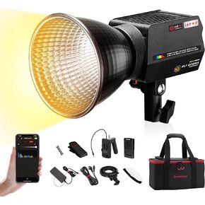IFOOTAGE 60W LED Bi-Color LED Video Light, 2700K-6500K/CRI 97/TLCI 99/14000LM, Outdoor Portable Continuous Lighting for Video, Continuous Output Light for Photography, SL1 60BNA-Complete