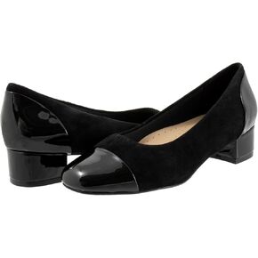 Trotters Women's Daisy Pump, Black Suede, 9.5 XX-Wide