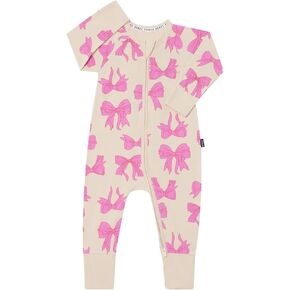 Bonds Baby Zippy Wondersuit - Bow-Tiful Bows Pink