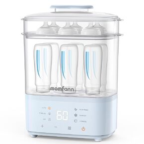 Bottle Sterilizer and Dryer, 8-in-1 Electric Steam Sterilizer for Baby Bottles, Baby Items & Breast Pump Accessories (Blue)