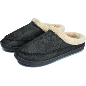 أحذية بدون كعب للرجال، شباشب من الإسفنج الذكي، أحذية منزلية للرجال للأماكن الداخلية والخارجية مع بطانة من الصوف المصنوع من جلد الغزال الدقيق in Kuwait