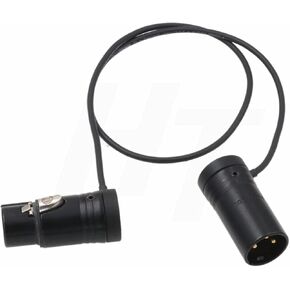Audio Cable Low-Profile XLR 3 Pin Male to Female for Mic Camera Sound Devices 888 633 Zaxcom Zoom Audio Recorder Black 20"
