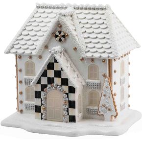MACKENZIE-CHILDS Gingerbread Illuminated Cottage, Christmas Indoor Home Decor, Holiday-Village Decor in Saudi Arabia