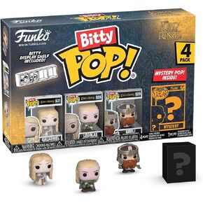 Funko Bitty Pop!: Lord of The Rings Mini Collectible Toys 4-Pack -​ Samwise Gamgee, Pippin Took, Merry Brandybuck, & Mystery Chase Figure (Styles May Vary)